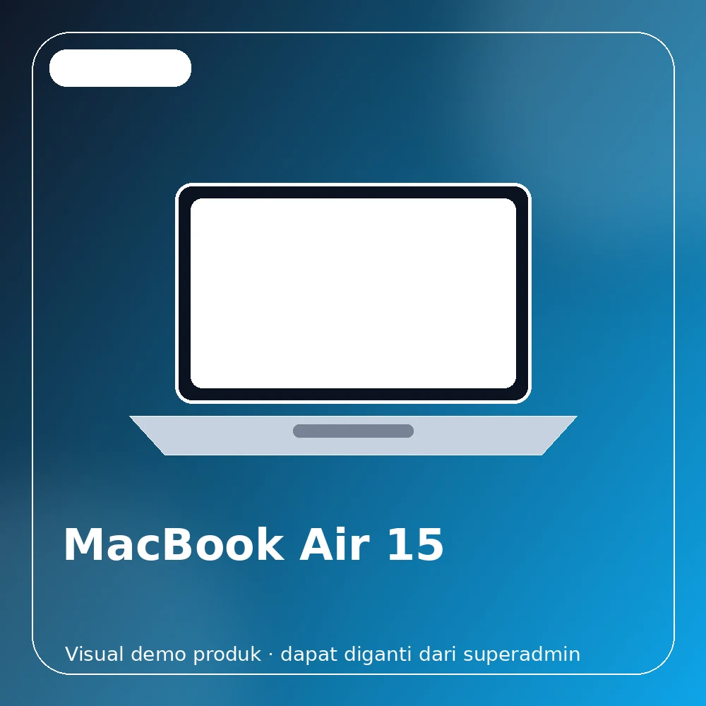 Apple MacBook Air 15 M5 tampak utama